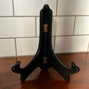 Wood Foldable Plate Display Holder.